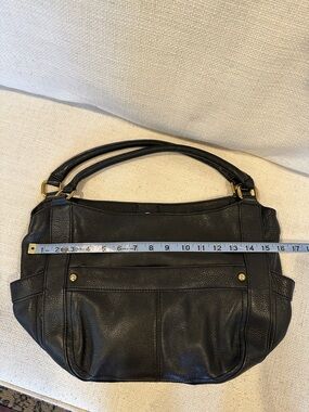 J Crew black leather handbag